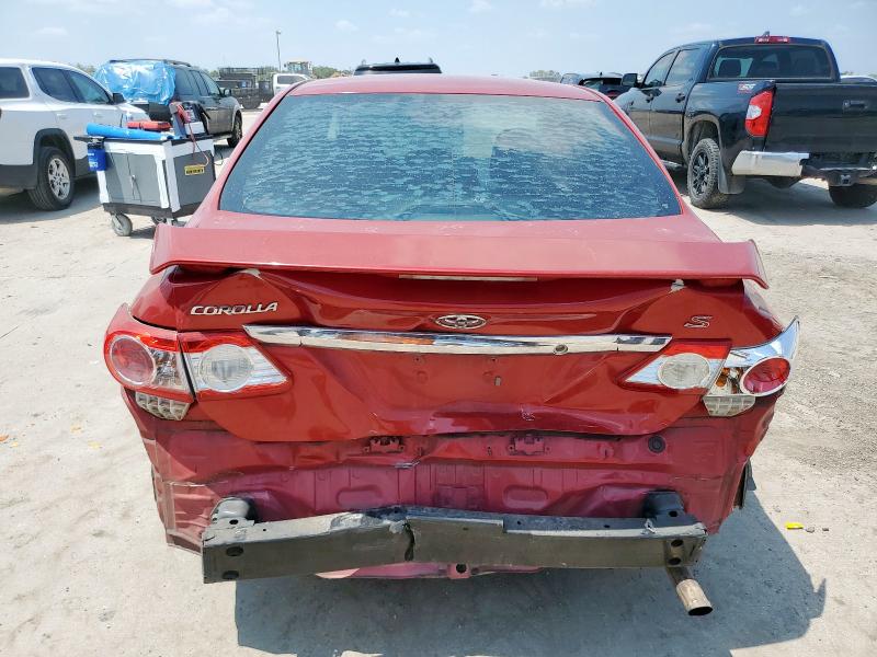 5YFBU4EE9CP071961 - 2012 TOYOTA COROLLA BASE 红色 照片 6