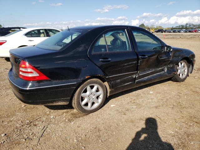 WDBRF61J73F314745 - 2003 MERCEDES-BENZ C 240 BLACK photo 3