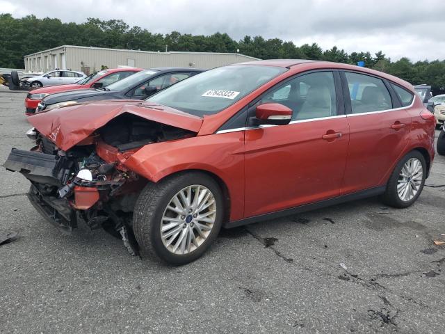 1FADP3N20JL327075 - 2018 FORD FOCUS TITANIUM ORANGE photo 1