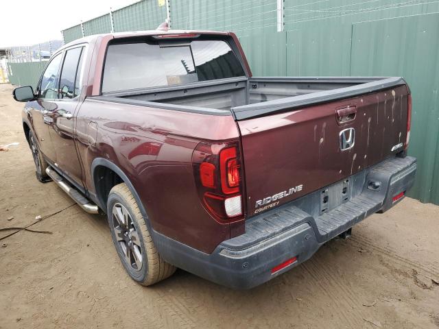 5FPYK3F78JB011471 - 2018 HONDA RIDGELINE RTL BURGUNDY photo 2