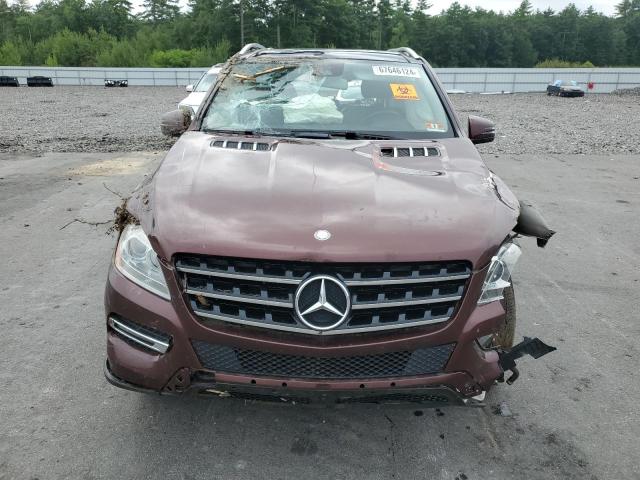 4JGDA5HB9DA172587 - 2013 MERCEDES-BENZ ML 350 4MATIC RED photo 5