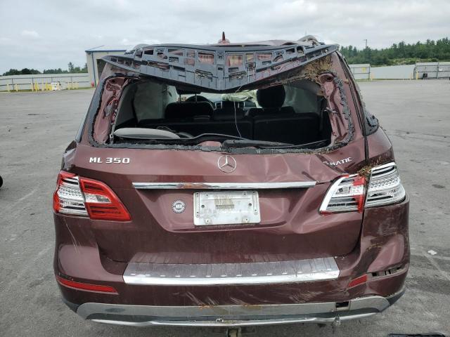 4JGDA5HB9DA172587 - 2013 MERCEDES-BENZ ML 350 4MATIC RED photo 6