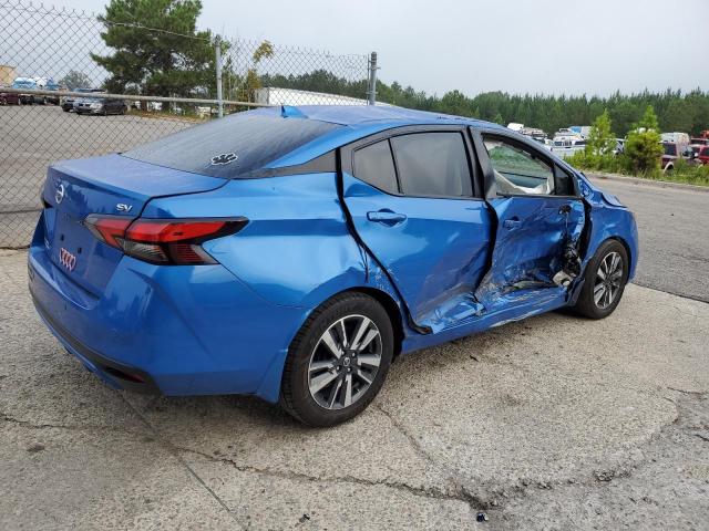 3N1CN8EV1ML915128 - 2021 NISSAN VERSA SV BLUE photo 3