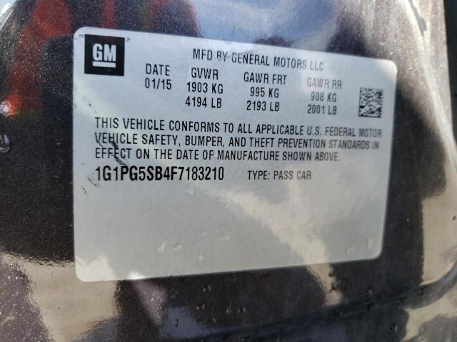 1G1PG5SB4F7183210 - 2015 CHEVROLET CRUZE LTZ GRAY photo 13