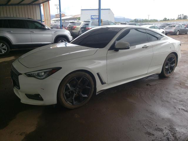 JN1EV7EL3JM390883 - 2018 INFINITI Q60 LUXE 300 WHITE photo 1