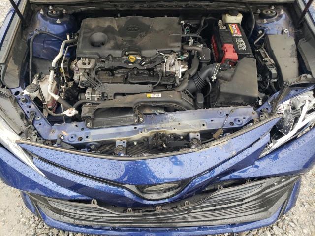 4T1B11HK1JU521607 - 2018 TOYOTA CAMRY L BLUE photo 11