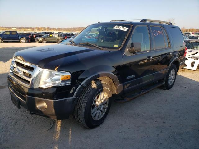 1FMFU16567LA73806 - 2007 FORD EXPEDITION XLT BLACK photo 1