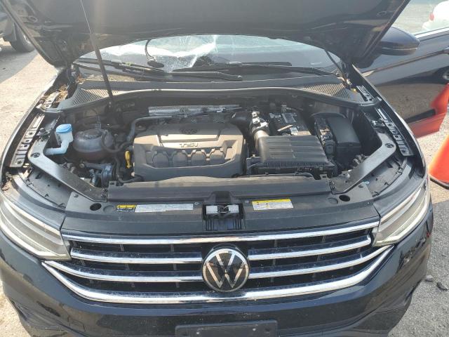3VV2B7AX2NM039220 - 2022 VOLKSWAGEN TIGUAN SE შავი ფოტო 12