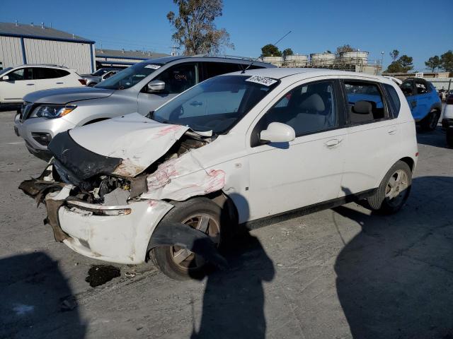 KL1TD66637B743693 - 2007 CHEVROLET AVEO BASE WHITE photo 1