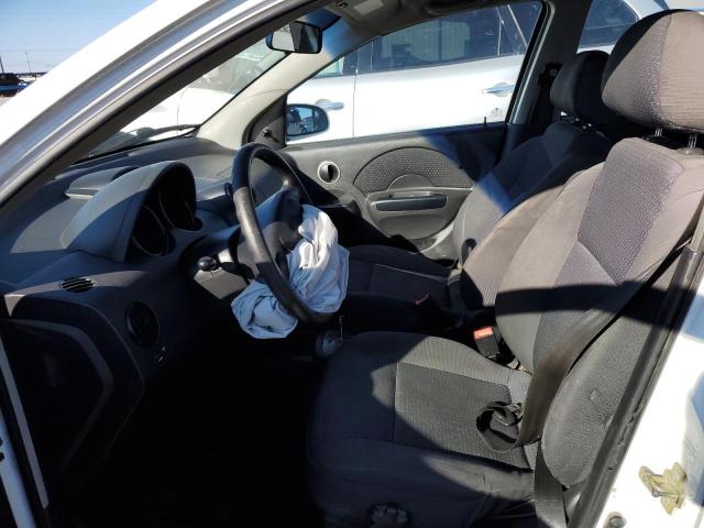KL1TD66637B743693 - 2007 CHEVROLET AVEO BASE WHITE photo 7