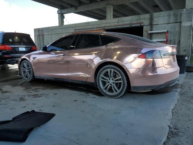 5YJSA1CG9DFP03768 - 2013 TESLA MODEL S Çəhrayı foto 2