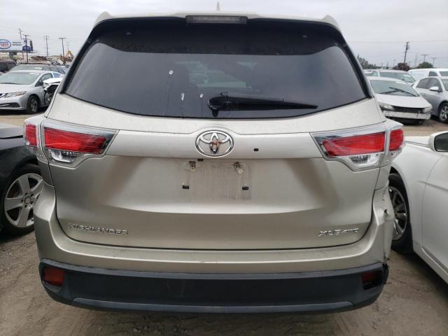 5TDJKRFH2GS328933 - 2016 TOYOTA HIGHLANDER XLE Qızıl foto 6