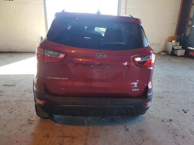 MAJ6S3GL5KC258074 - 2019 FORD ECOSPORT SE Қызыл фото 6