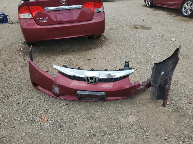 19XFA1F55BE031853 - 2011 HONDA CIVIC LX MAROON photo 12