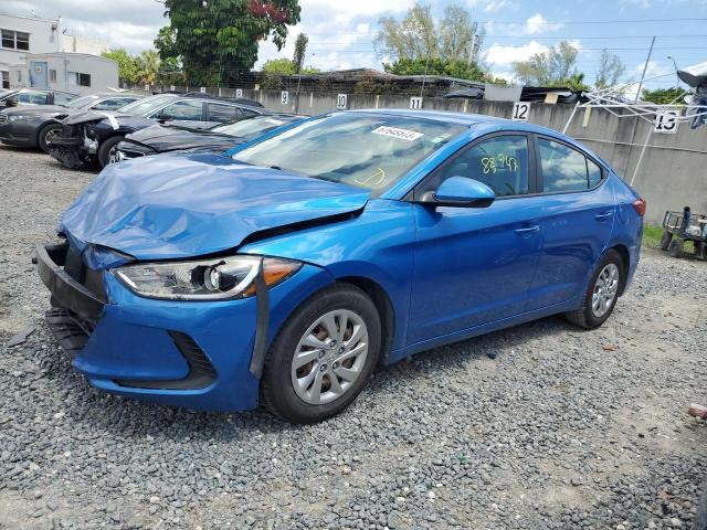 KMHD74LF2HU370760 - 2017 HYUNDAI ELANTRA SE BLUE photo 1