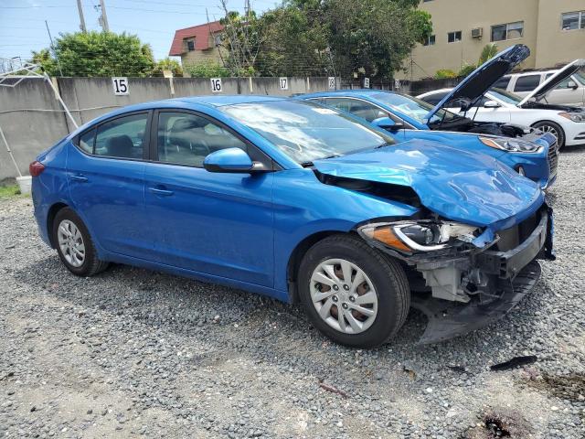 KMHD74LF2HU370760 - 2017 HYUNDAI ELANTRA SE BLUE photo 4