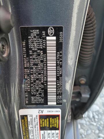 4T1BK3DB0BU429825 - 2011 TOYOTA AVALON BASE 灰色 照片 12