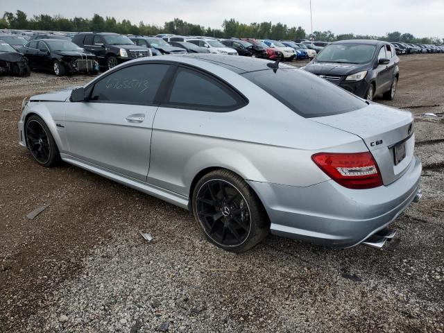 WDDGJ7HB6CF813831 - 2012 MERCEDES-BENZ C 63 AMG SILVER photo 2