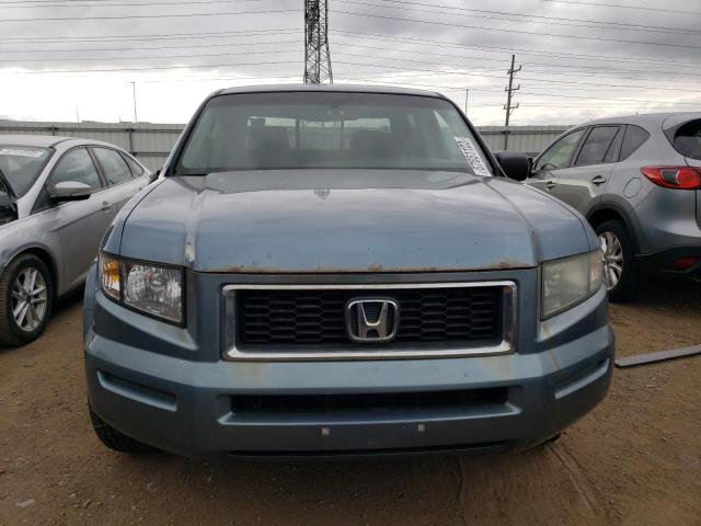 2HJYK16337H504001 - 2007 HONDA RIDGELINE RTX BLUE photo 5