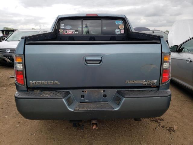 2HJYK16337H504001 - 2007 HONDA RIDGELINE RTX BLUE photo 6