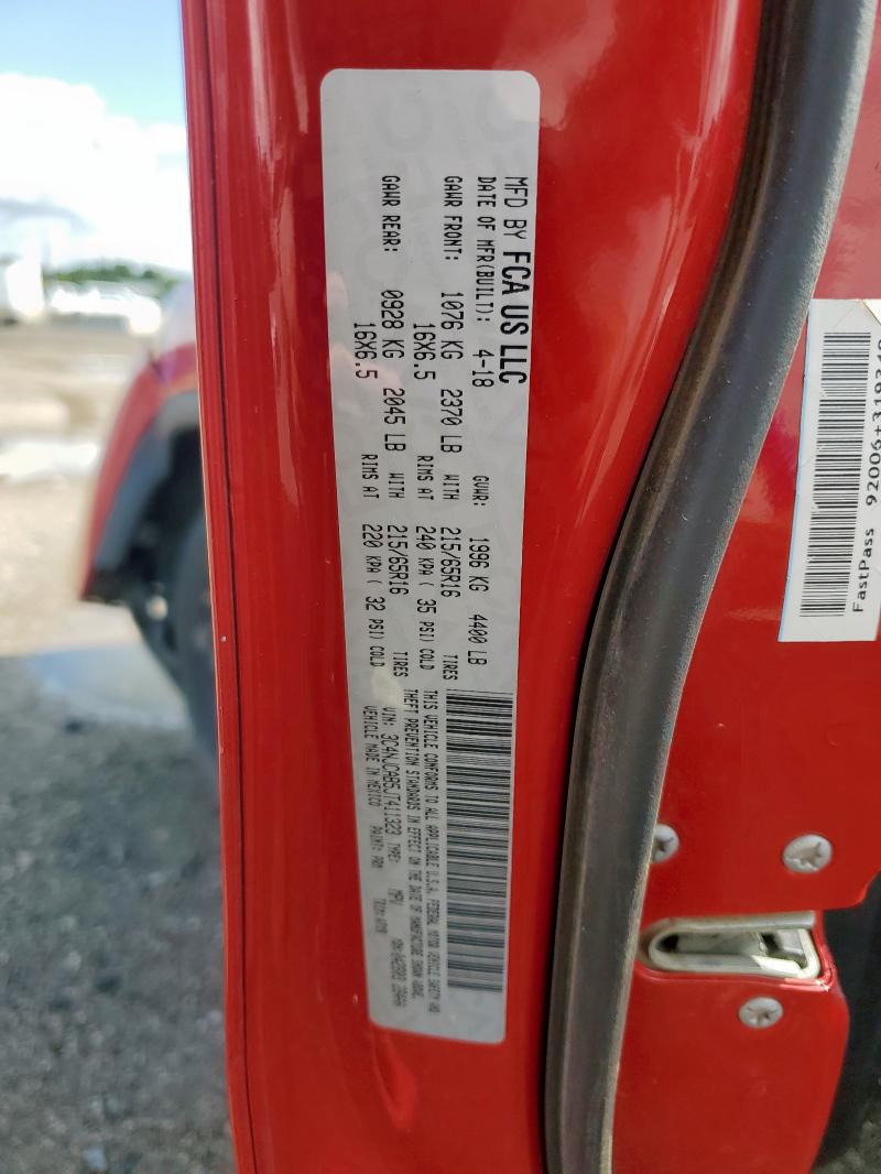 3C4NJCAB5JT411323 - 2018 JEEP COMPASS SPORT 红色 照片 12