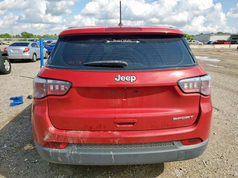 3C4NJCAB5JT411323 - 2018 JEEP COMPASS SPORT 红色 照片 6