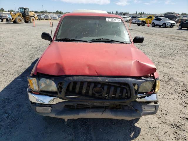 4TAVL52N6TZ187324 - 1996 TOYOTA TACOMA XTRACAB წითელი ფოტო 5