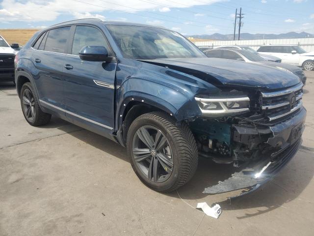 1V2PE2CA0MC221892 - 2021 VOLKSWAGEN ATLAS CROS SE Niebieski zdjęcie 4