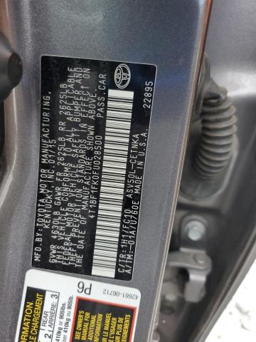 4T1BF1FK0FU028500 - 2015 TOYOTA CAMRY LE 灰色 照片 13