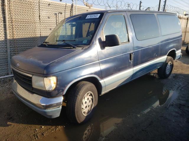 1FMEE11Y2NHA10244 - 1992 FORD ECONOLINE E150 BLUE photo 1