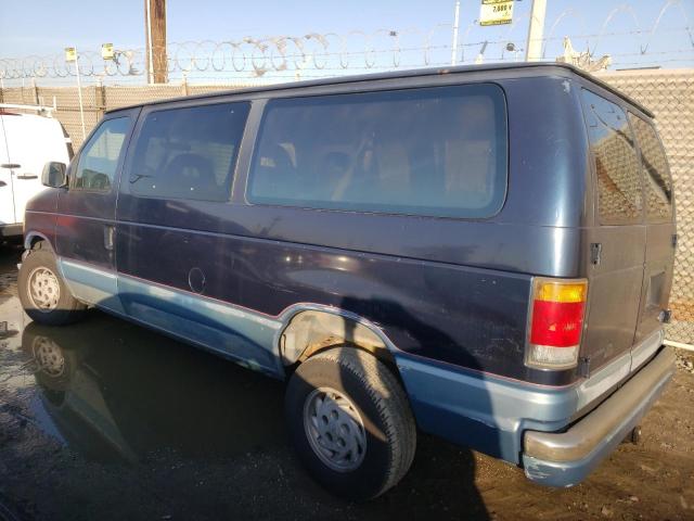 1FMEE11Y2NHA10244 - 1992 FORD ECONOLINE E150 BLUE photo 2