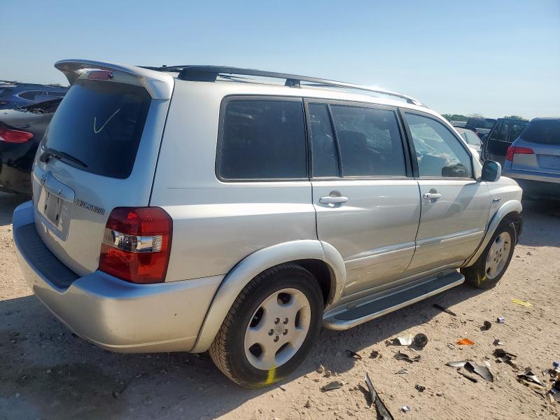JTEDP21A640042528 - 2004 TOYOTA HIGHLANDER BASE SILVER photo 3
