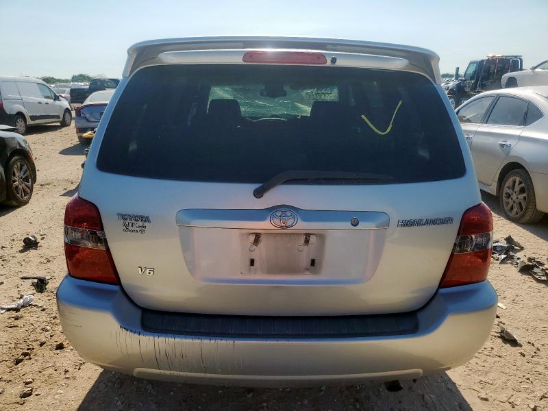 JTEDP21A640042528 - 2004 TOYOTA HIGHLANDER BASE SILVER photo 6