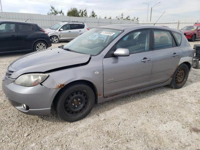 JM1BK143741213847 - 2004 MAZDA 3 HATCHBACK GRAY photo 1