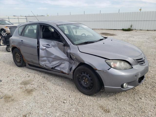 JM1BK143741213847 - 2004 MAZDA 3 HATCHBACK GRAY photo 4