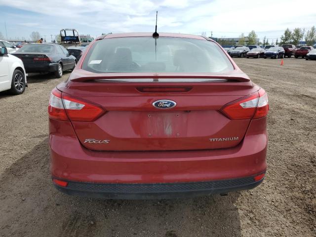 1FAHP3J25CL296156 - 2012 FORD FOCUS TITANIUM RED photo 6