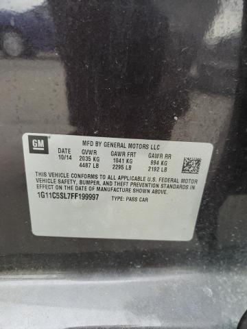 1G11C5SL7FF199997 - 2015 CHEVROLET MALIBU 1LT 紫色 照片 13