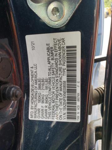 19XZE4F5XNE008558 - 2022 HONDA INSIGHT EX ლურჯი ფოტო 12