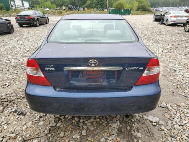 4T1BE32K22U544436 - 2002 TOYOTA CAMRY LE BLUE photo 6