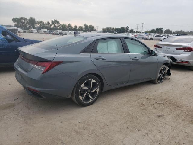 KMHLP4AG8NU355991 - 2022 HYUNDAI ELANTRA LIMITED GRAY photo 3