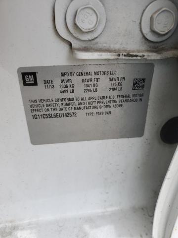 1G11C5SL6EU142572 - 2014 CHEVROLET MALIBU 1LT 白色 照片 13