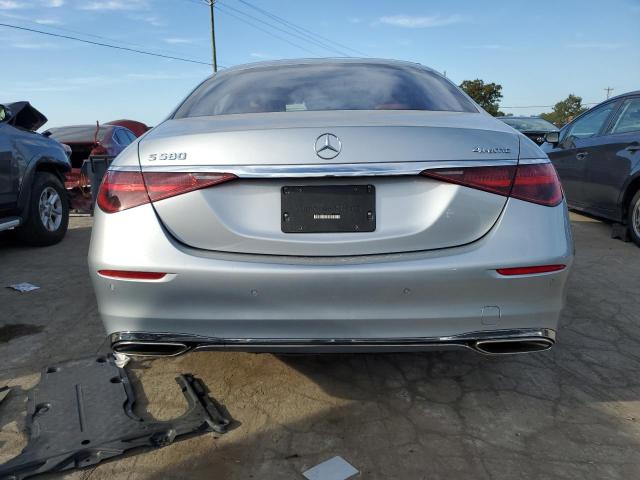 W1K6G7GBXNA106372 - 2022 MERCEDES-BENZ S 580 4MATIC SILVER photo 6