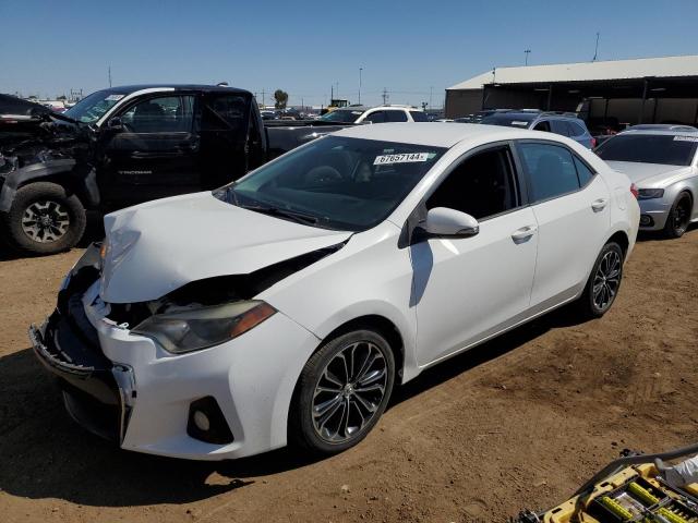 2T1BURHE2EC085325 - 2014 TOYOTA COROLLA L WHITE photo 1