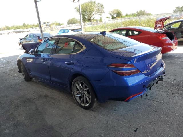 KMTG34TA2NU092909 - 2022 GENESIS G70 BASE BLUE photo 2