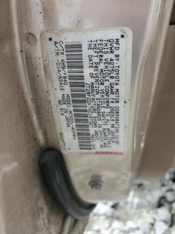 JT2BF22K7X0197527 - 1999 TOYOTA CAMRY LE GOLD photo 12