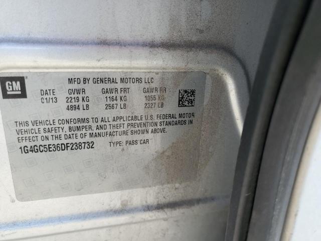 1G4GC5E36DF238732 - 2013 BUICK LACROSSE Gümüş fotoğraf 12