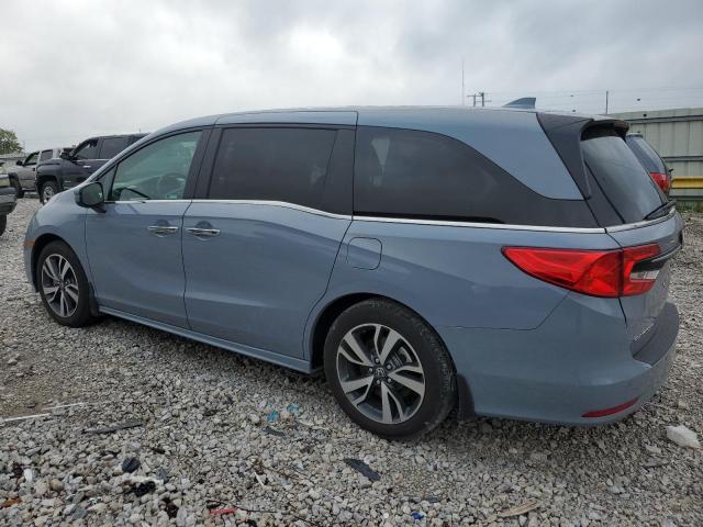 5FNRL6H83PB070339 - 2023 HONDA ODYSSEY TOURING BLUE photo 2