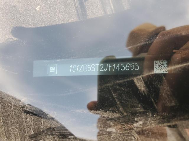 1G1ZD5ST2JF143653 - 2018 CHEVROLET MALIBU LT SILVER photo 12