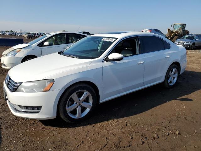 1VWBN7A34CC071407 - 2012 VOLKSWAGEN PASSAT SE WHITE photo 1