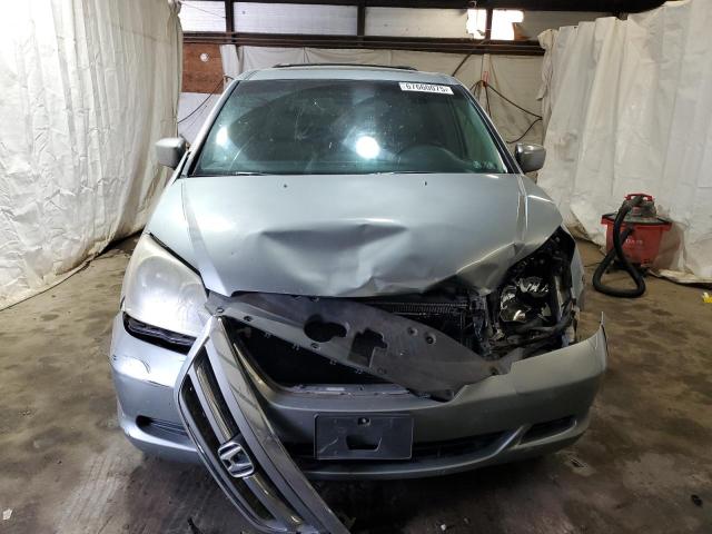 5FNRL38756B002483 - 2006 HONDA ODYSSEY EXL BLUE photo 5